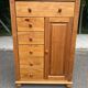 Commode anglaise à tiroirs en bois années 80