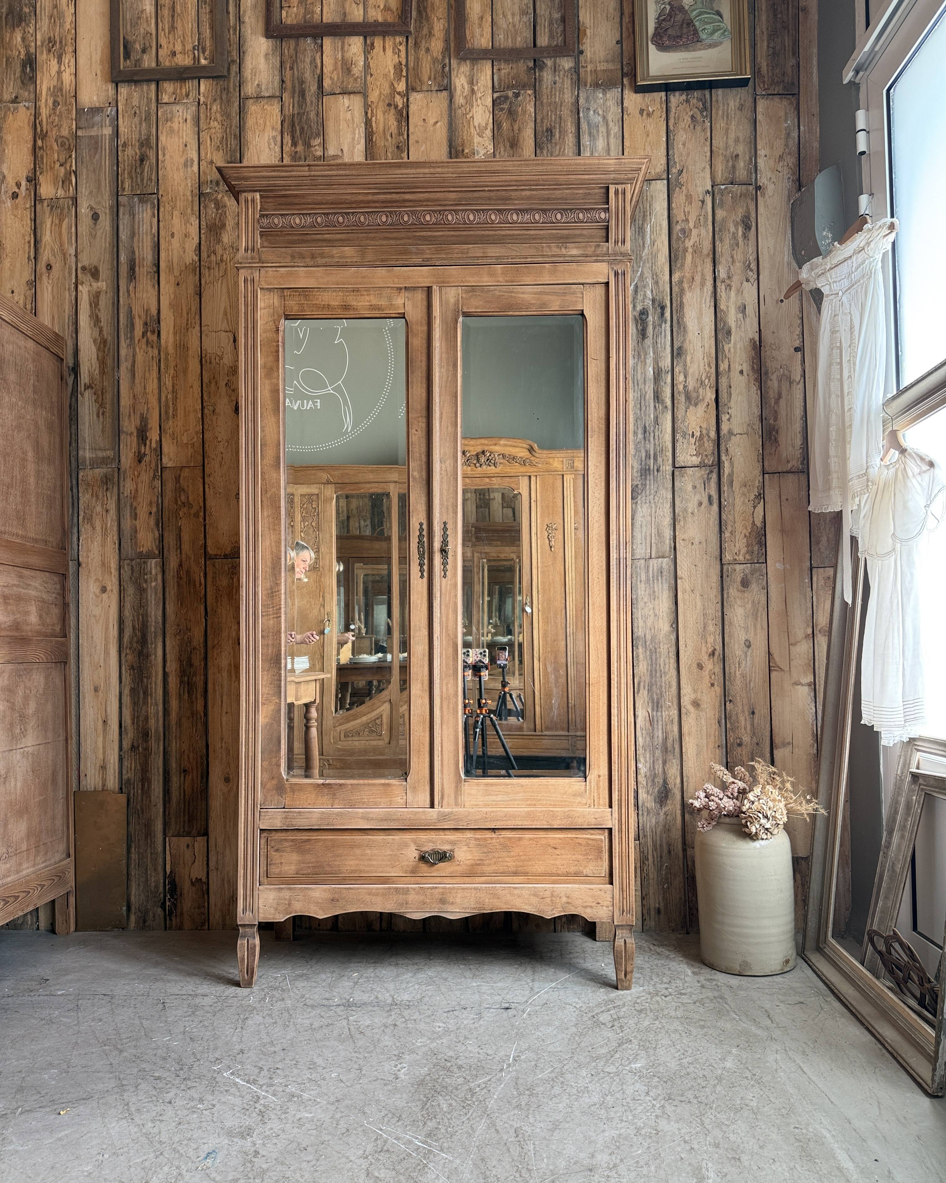 Antique Louis XVI style wardrobe (renovated)
