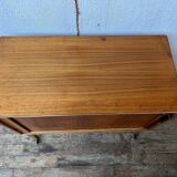 Bar hifi tv unit with vintage curtain 1950/1960