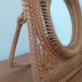 Wicker mirror