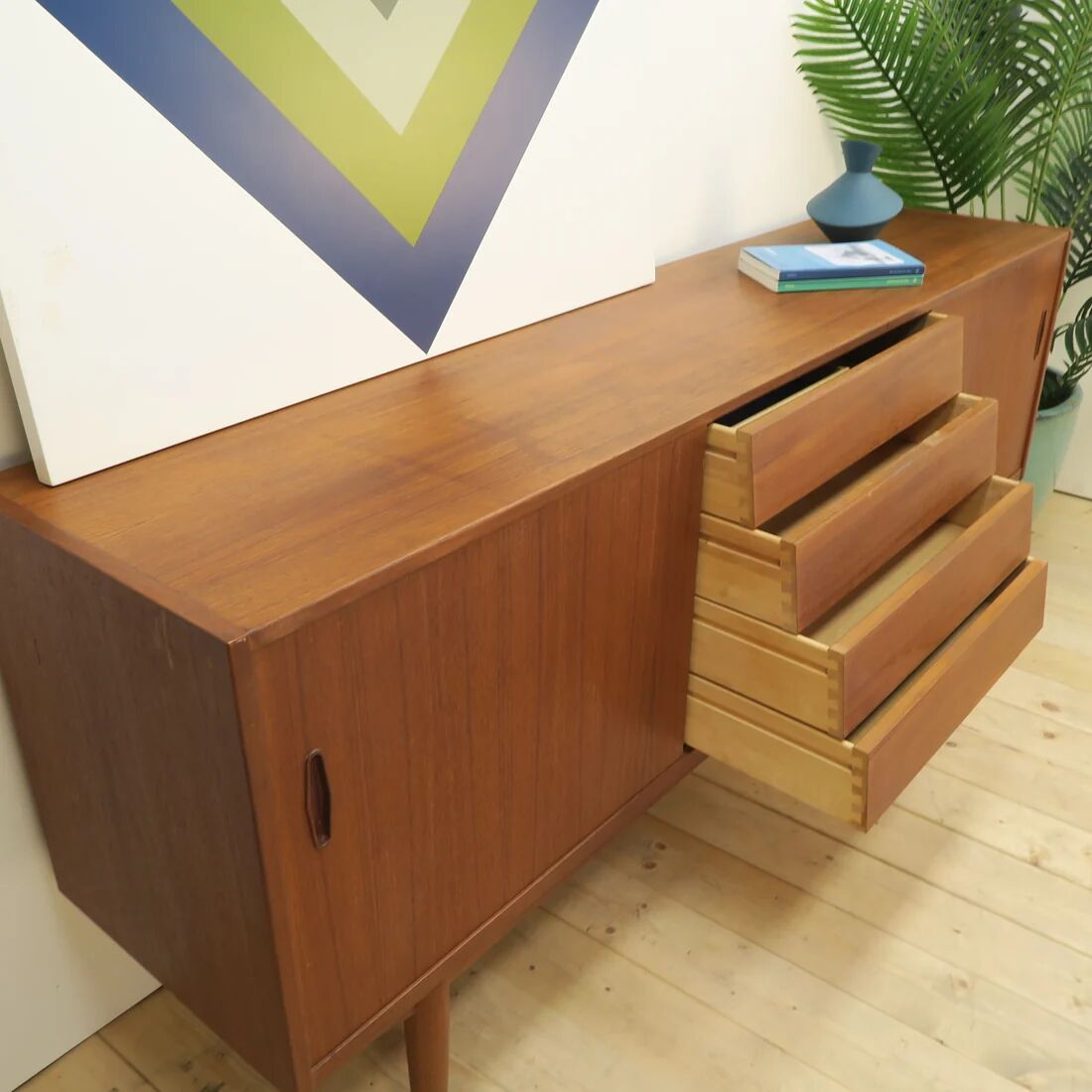Enfilade "Trio" by Nils Jonsson for Troeds, teak, Sweden 1960