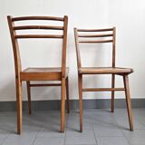 Set of 4 vintage Luterma bistro chairs 1950