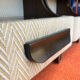 SET OF 2 VINTAGE 1970S NIGHTSTANDS/SOFA ENDS IN WOOD AND FABRIC