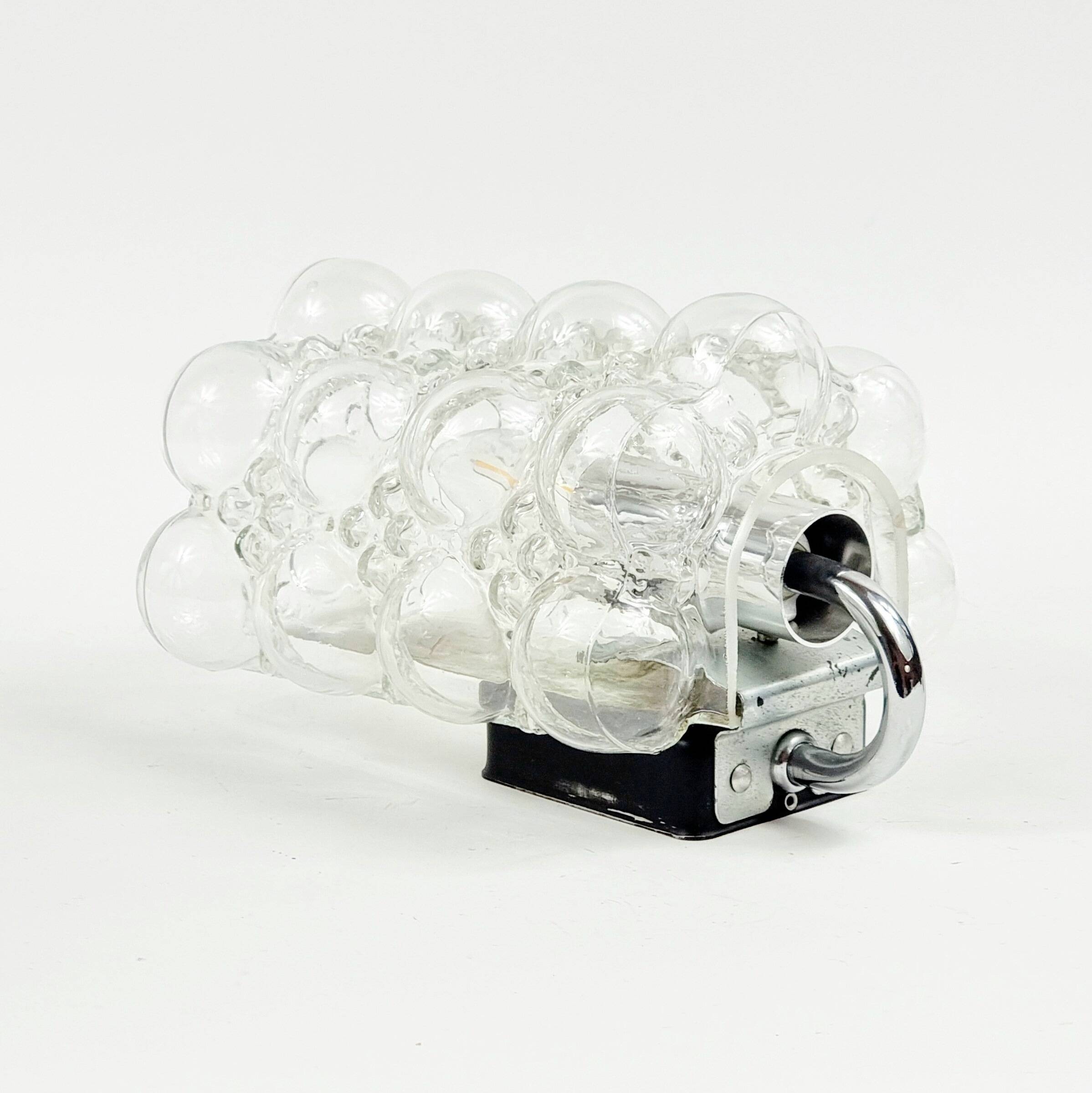 Mid-Century Bubble Glass Wall Lamps by Helena Tynell for Limburg, 1960s