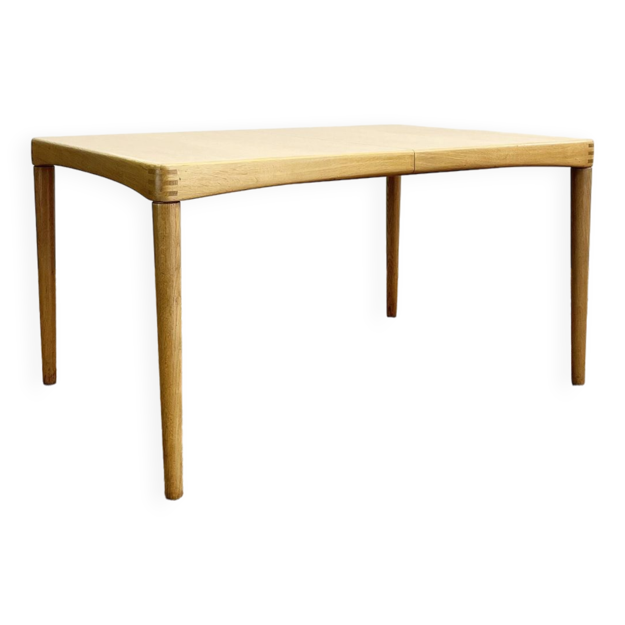 Mid-Century Modern Extendable Dining Table in Oak Wood by H.W. Klein for Bramin, 1960