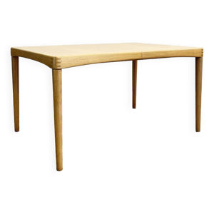 Table Salle à Manger Extensible Mid-Century Moderne en Bois Chêne par HW Klein pour Bramin, 1960