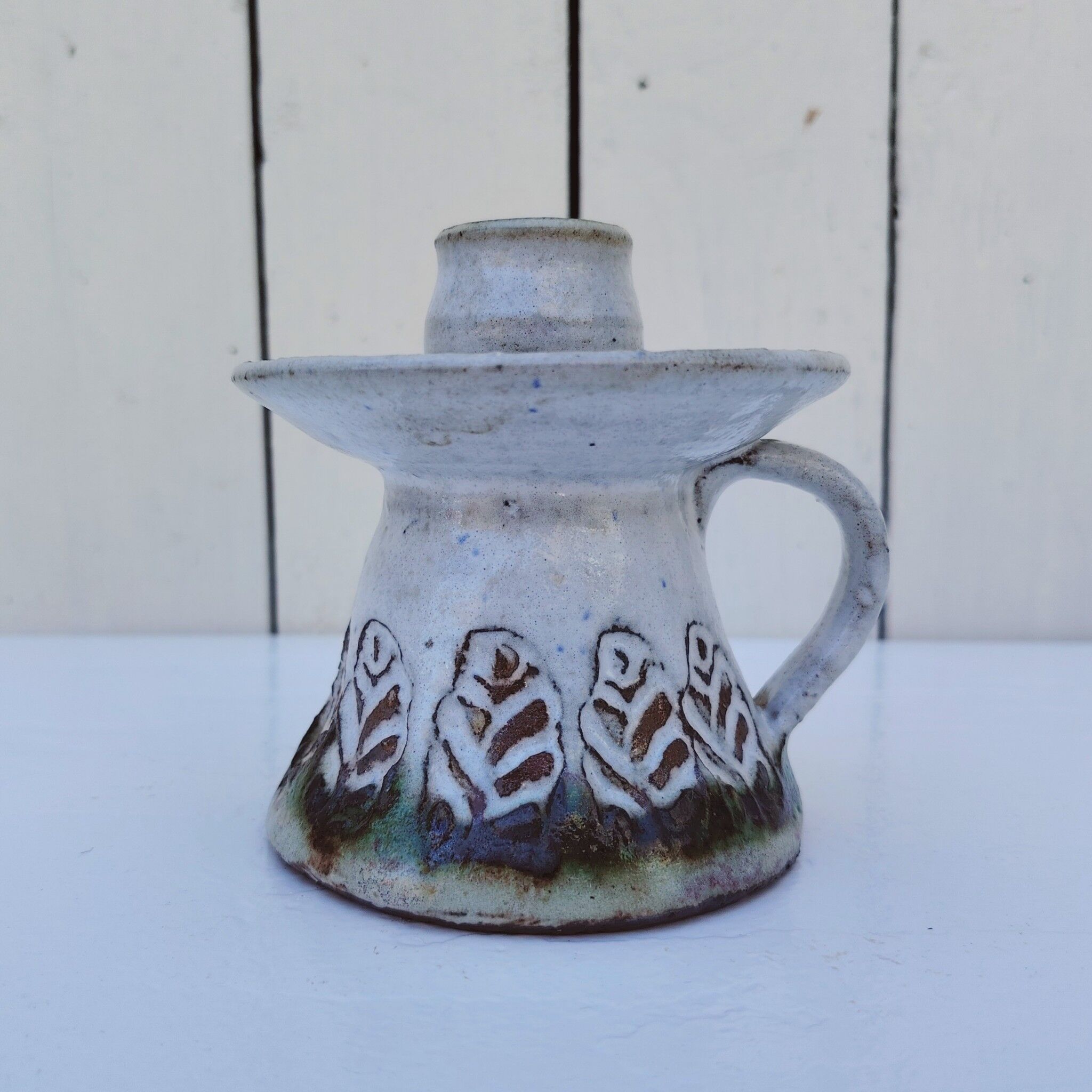 Ceramic candlestick, Albert Thiry, vintage