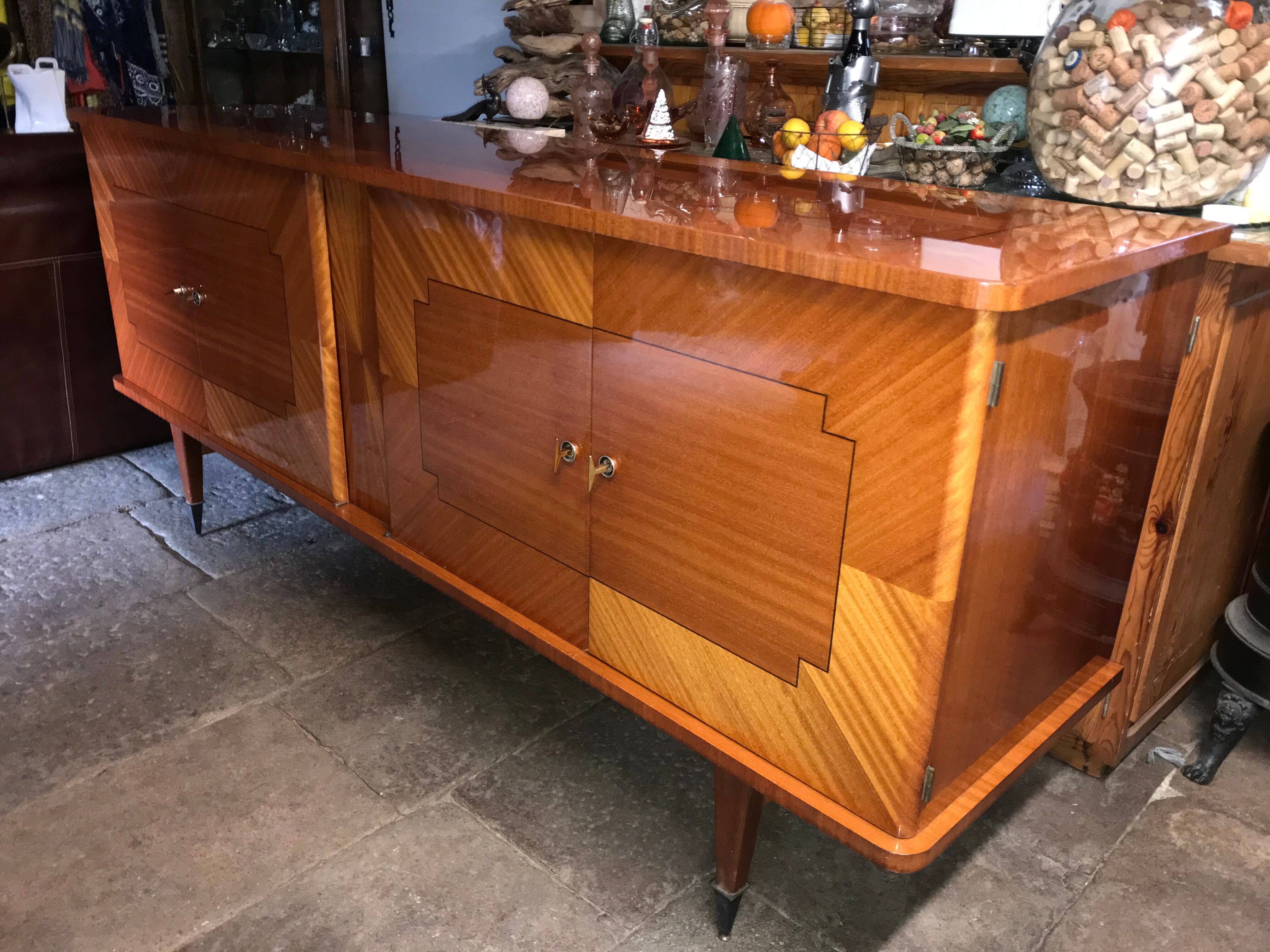 Sideboard wood varnished years 50