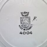 6 Assiettes plates en faïence de St Amand  Modèle 4004