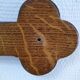 Vintage solid wood coat rack hat rack