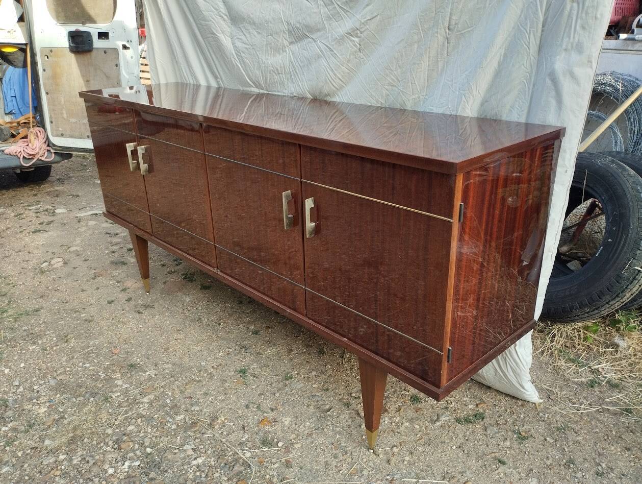 Enfilade Vintage d'Exception en Acajou « Cancale » – SRM – 1962
