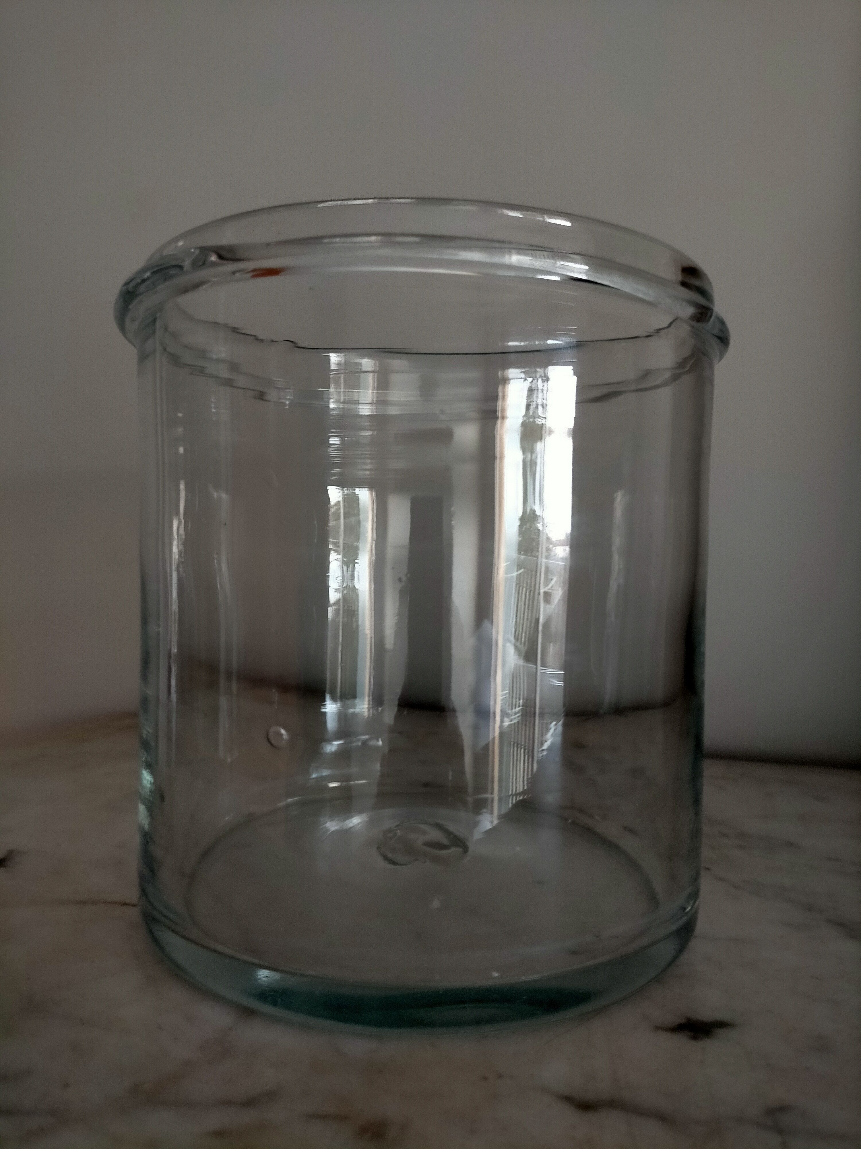 Blown glass jar