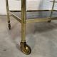 Vintage golden and black rolling service 1970s