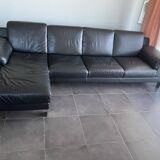 Leather corner sofa