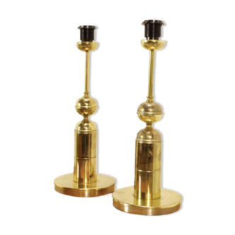 Set of 2 vintage brass table lamp Kamenicky Senov