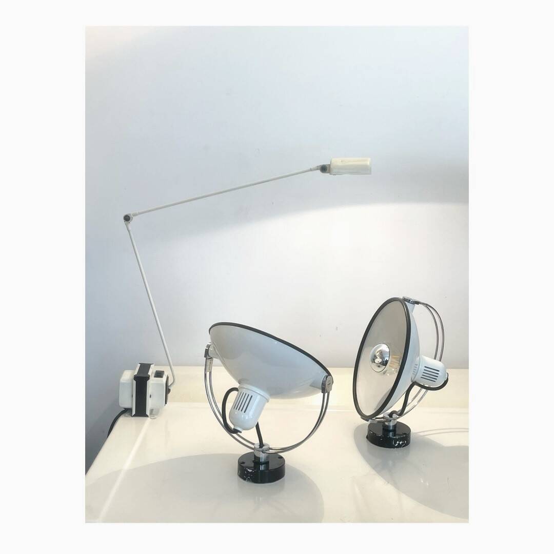 Pair of Luna Bi Philips wall lights from the 70s