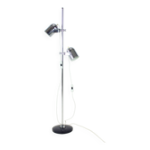 Vintage Combi Lux Chrome Double Spotlight Floor Lamp, Czechoslovakia, 1970s