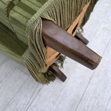 1960s, Danish armchair, original green furniture velour.