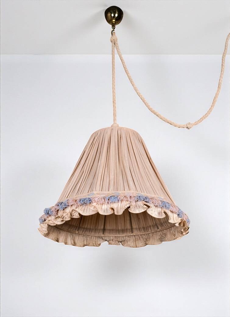 Double Italian draped pendant light, 1960s