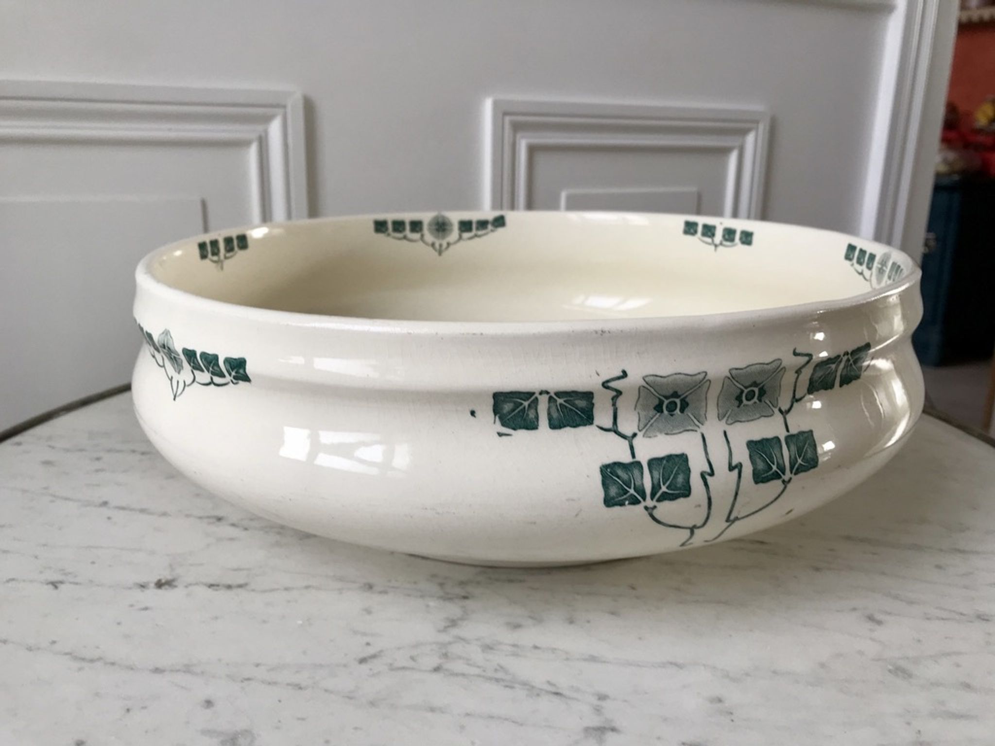 Toilet service in Iron Earth patterned "Brazza" 30-40s