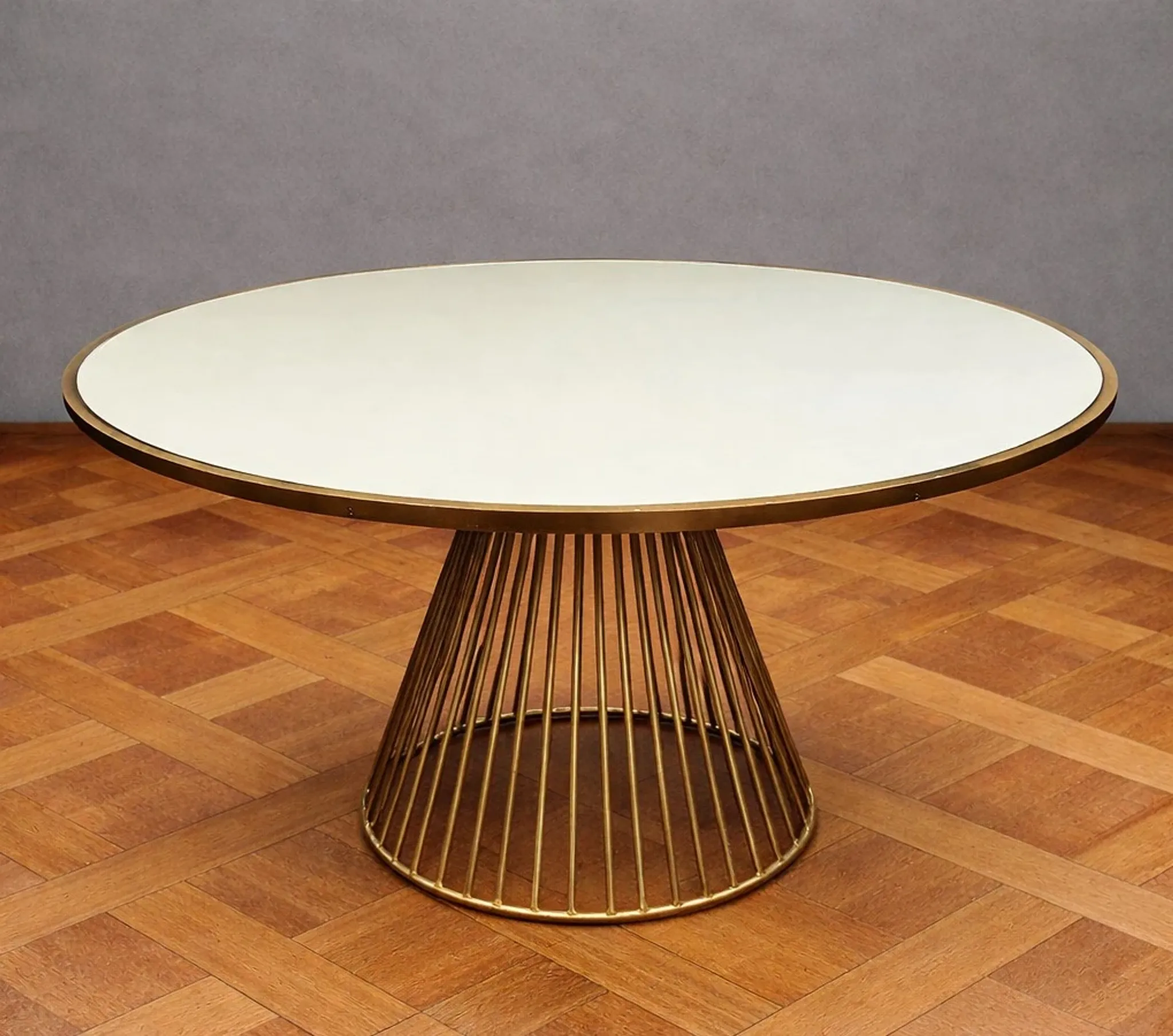 Large round table – In the spirit of Warren Platner for Knoll – Ø 140 cm