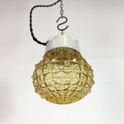 Vintage White Porcelain Pendant Light, 1970s