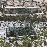 Smoked glass serving