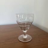 7 verres anciens fait main ciselés