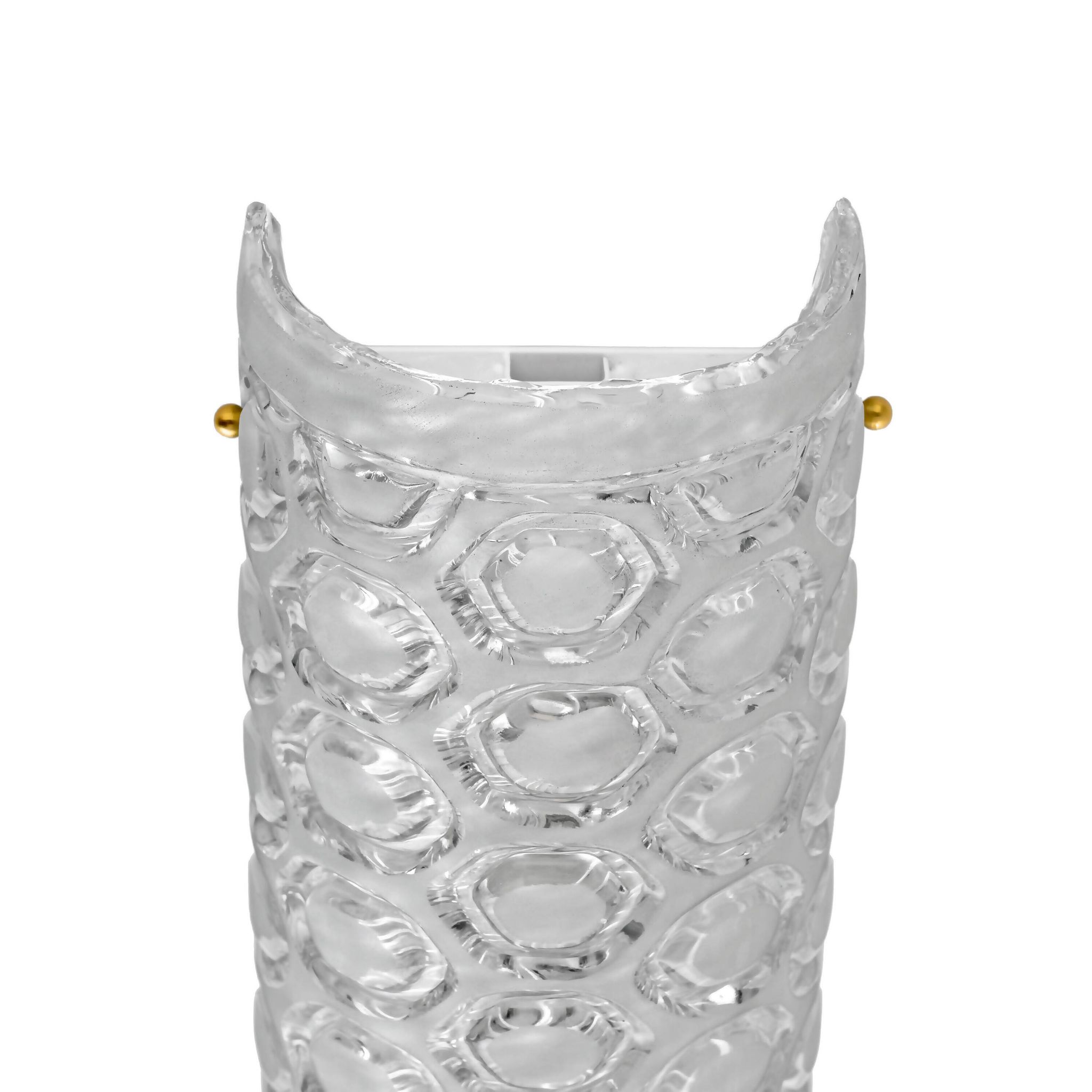 Pair of Modern Italian Murano Glass Textured Wall Sconces