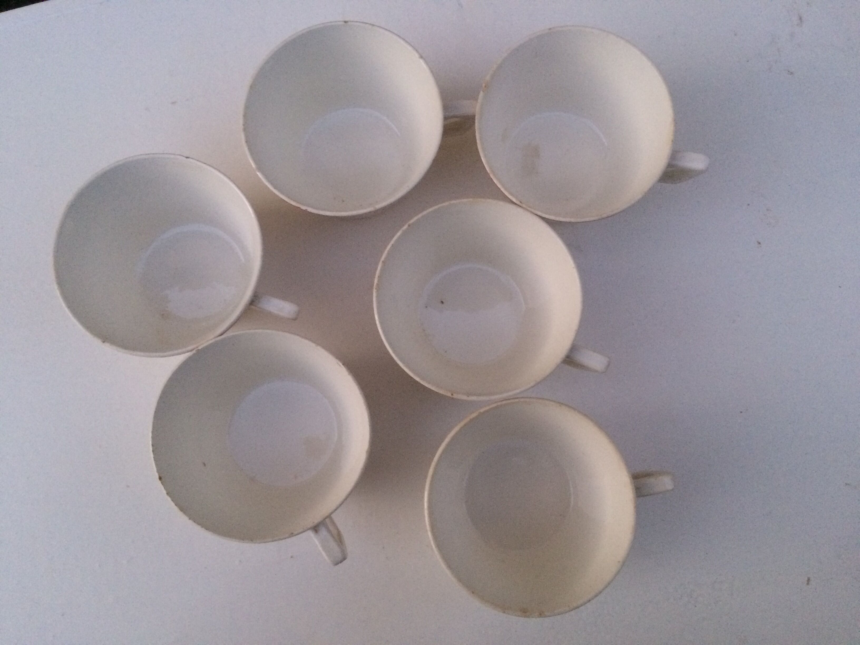 Digoin Sarreguemines coffee cups