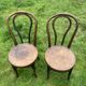 Set of 8 mismatched bistro chairs