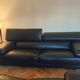 Canapés Roche Bobois cuir noir – 3/4 places + 2 places