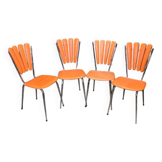 Lot de 4 chaises tulipe Soudexvinyl