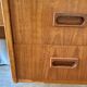 Vintage 1960s double-sided Scandinavian teak desk