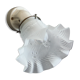 Wall light old wall peg ceramic porcelain, Tulip glass