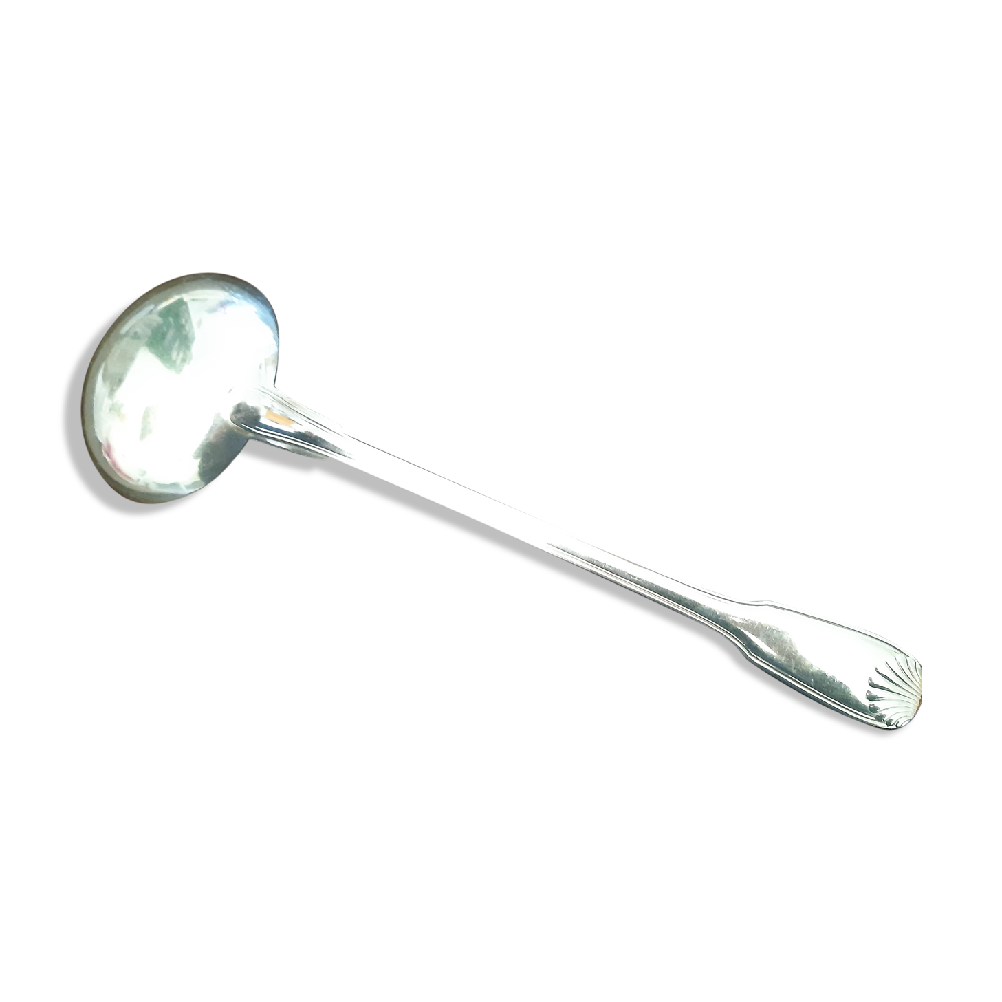 Ladle shell Ercuis silver metal