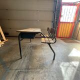Pupitres doubles pieds metalliques