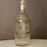 Bouteille en cristal taillé "Rhum"