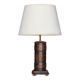 Pied de lampe touareg en cuir repoussé, 1960