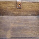 Old bedside table with 4 drawers in Burmese teak