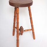 Wooden tripod stool