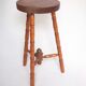 Tabouret tripode bois
