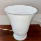 Lampe tulipe Art Déco en opaline par CVV Vianne