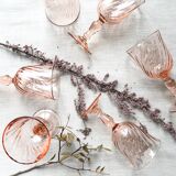 Set of 6 wine glasses Rosaline tourbillon model, Luminarc.