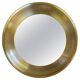Modern round brass mirror from the mid-century by Glasmäster in Markaryd, Sweden, 1960s.