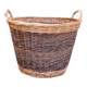 Large antique hand-woven wicker basket
