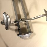 50s chrome wall coat rack