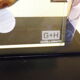 Quartz reclining clock, Swiss movement, WMC brand in its original cabinet