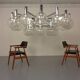 Chromed Glass Wall Lamp from OTT International, 1960s