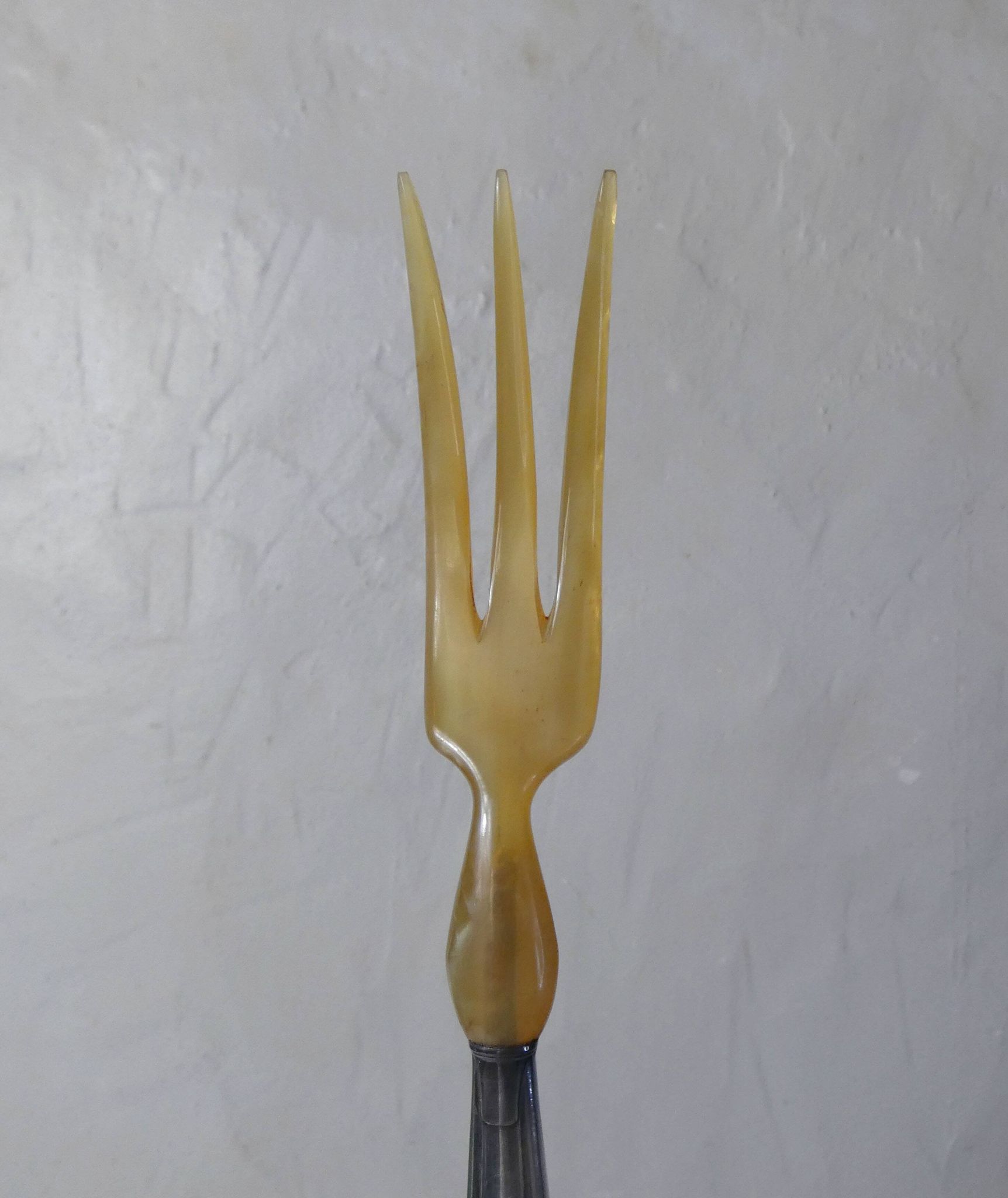 Silver metal salad cutlery 1st title + box